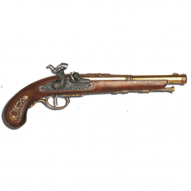 Пистолет кремн.Франция 1872г,латун